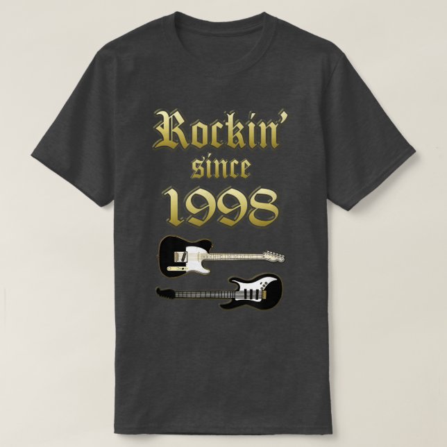 Camiseta Rockin desde 1998 Shirt Music Lover Gifts Classic (Diseño del anverso)