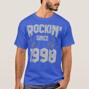 Camiseta Rockin': Desde 1998 Ventilador de Música Rock 24th