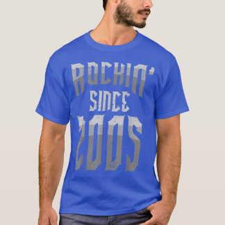 Camiseta Rockin' desde 2005 Vintage Rock Music Fan 17th Bir