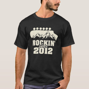 Camiseta Rockin' desde 2012 - Un amante de la guitarra de m