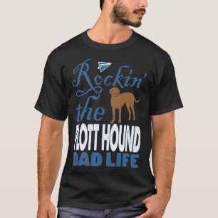 Camiseta Rockin El perro envuelve a papá el regalo del Dí
