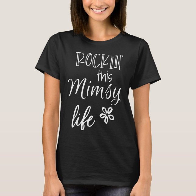 Camiseta Rockin Esta Abuela Especial De Mimsy Life (Anverso)