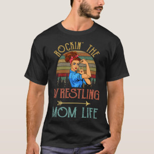 Camiseta Rockin La Lucha Mamá Vida Vintage Navidad Xm