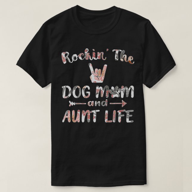 Camiseta Rockin': La madre del perro y la tía que hacen las (Diseño del anverso)