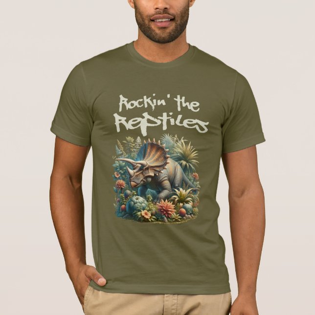 Camiseta Rockin' los Reptiles (Anverso)