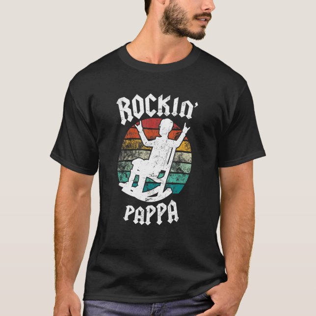 Camiseta Rockin' Pappa Rockefeller - Abuelo Vintage Concer (Anverso)