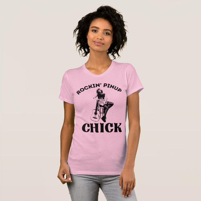 Camiseta Rockin' pinup chick (Anverso completo)