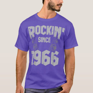 Camiseta Rockin' Since 1966 Vintage Rock Music Fan 56th Bir