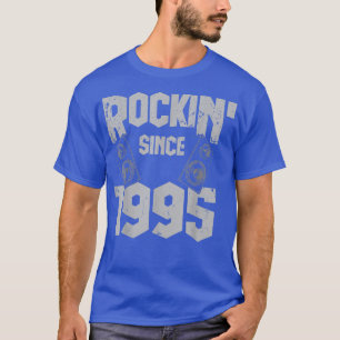 Camiseta Rockin' Since 1995 Vintage Rock Music Fan 27th Bir