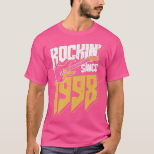 Camiseta Rockin' Since 1998 Vintage Rock Music Fan 24th Bir
