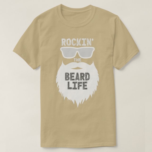 Camiseta Rockin The Beard Life (Diseño del anverso)