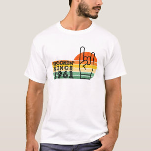 Camiseta Rockin vintage desde 1961 Birt de cumpleaños 60 cu