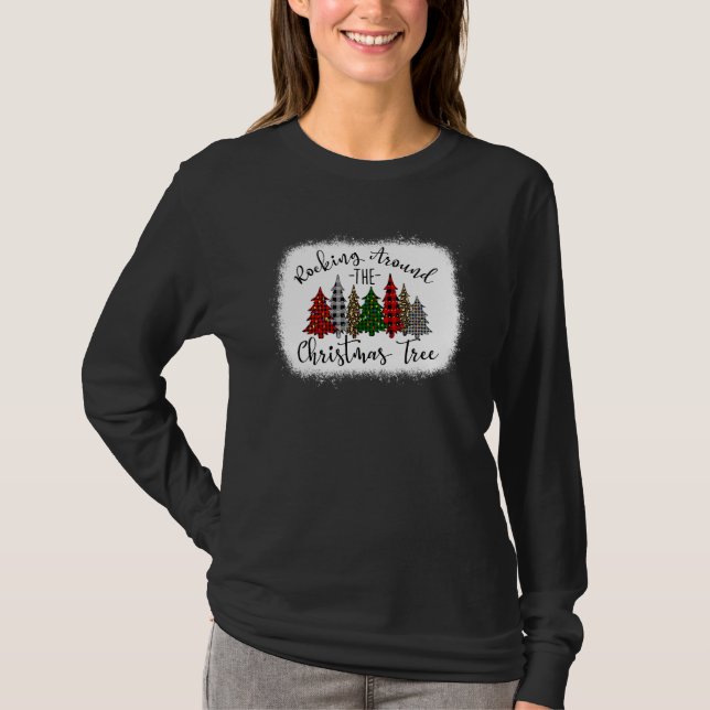 Camiseta Rocking Alrededor Del Búfalo Del Árbol De Navidad  (Anverso)