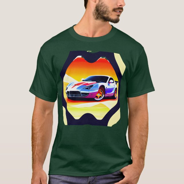 Camiseta Rocking car gift boy (Anverso)