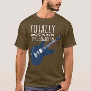 Camiseta Rocking Kindergarten Niños Guitarra Juvenil Tee Te