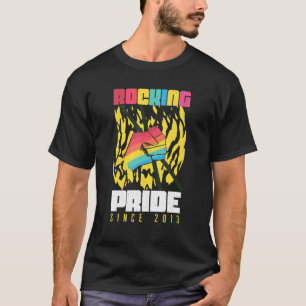 Camiseta Rocking Pride 2013 Drum Rainbow Gay Lgbtq Lgbt Pri