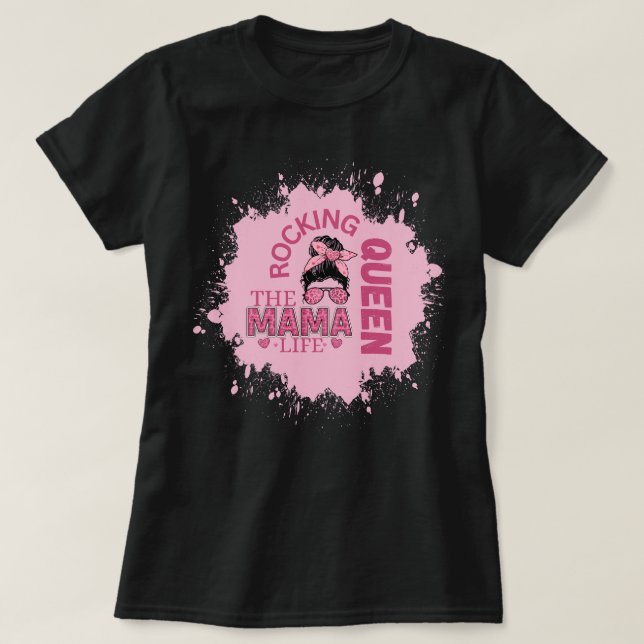 Camiseta Rocking the Mama life  (Diseño del anverso)