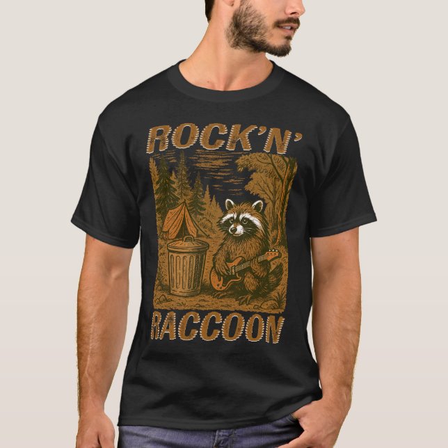 Camiseta Rock'n’ Raccoon (Anverso)