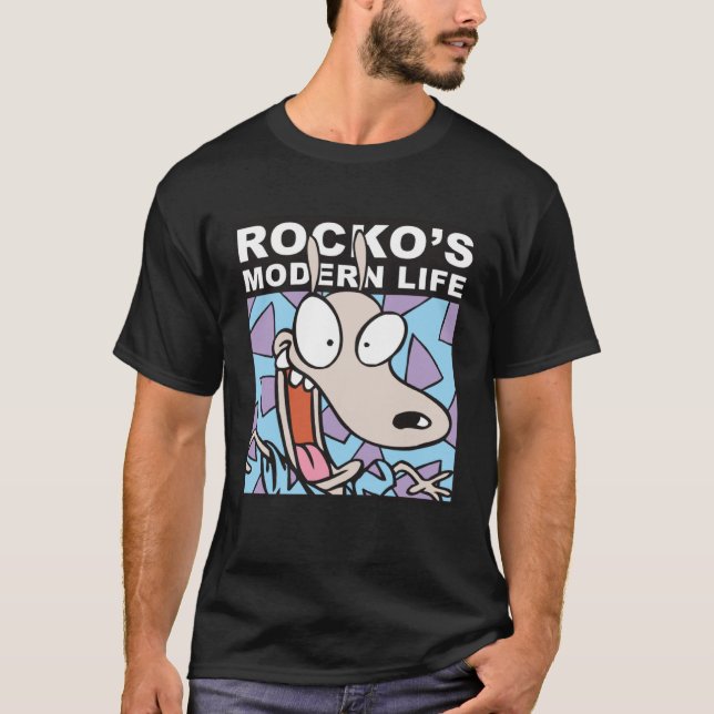 Camiseta Rocko s Modern Life Frightened Euphoric Poster (Anverso)