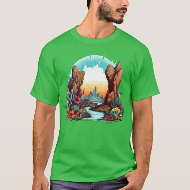 Camiseta Rocks and Flowers girl (Anverso)