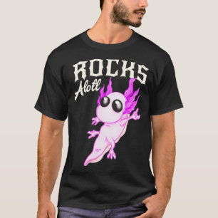 Camiseta Rocksalotl Axolotl Funny Salamander Rocker
