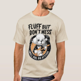 Camiseta Rockstar Bichon Frise - Perro Punk Fluffy