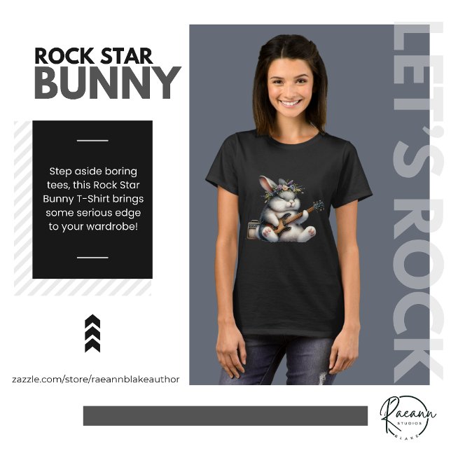 Camiseta Rockstar Bunny T-Shirt (Subido por el creador)