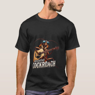 Camiseta Rockstar Cockroach Electric Guitar Diversión