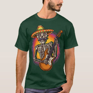 Camiseta Rockstar de guitarrista de guitarra de Sombrero co