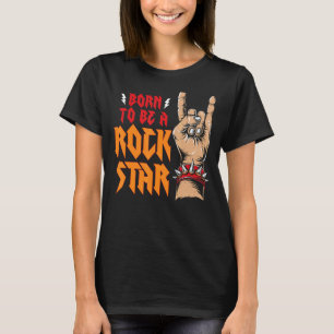 Camiseta Rockstar Gf Aesthetic Nació para ser un Girlfr Roc