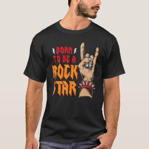 Camiseta Rockstar Gf Aesthetic Nació para ser un Girlfr Roc