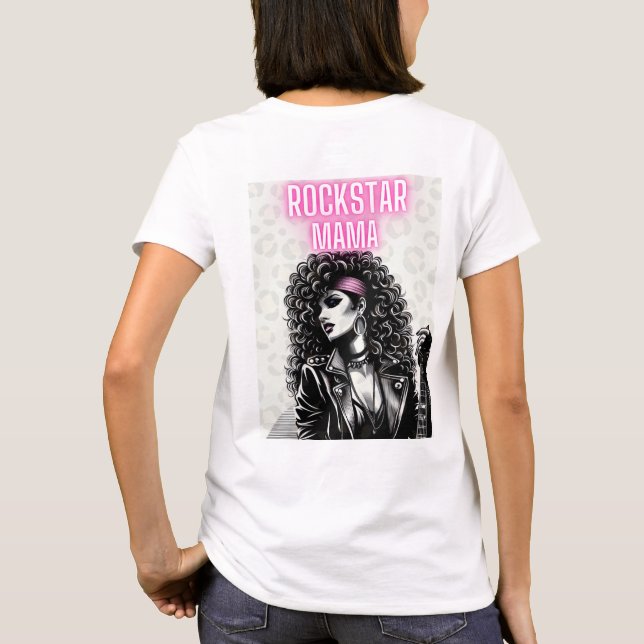 Camiseta Rockstar Mama: Envía a tu diosa del rock interno (Reverso)
