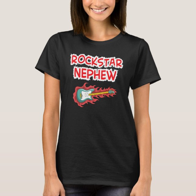 Camiseta Rockstar Nephew Electric Guitar Rock Mother (Anverso)