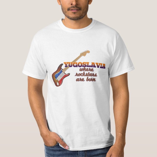 Camiseta Rockstars nace en Yugoslavia (Anverso)