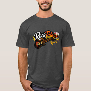 Camiseta Rocktales con nube de palabras de letras
