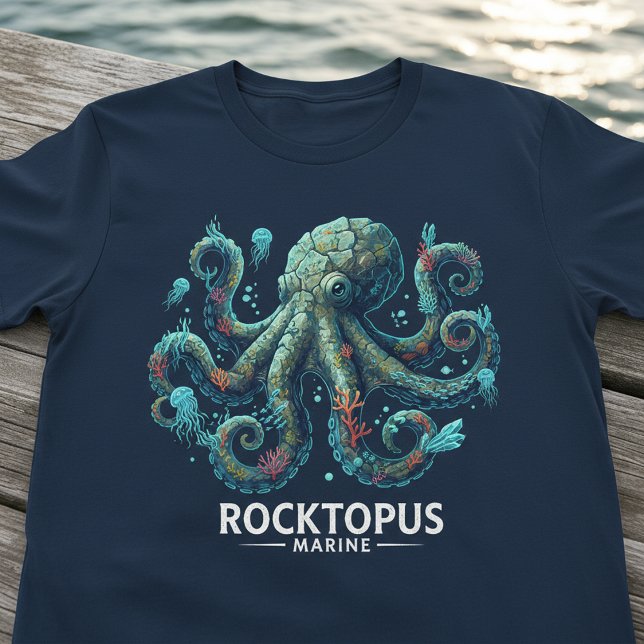 Camiseta Rocktopus T-Shirt, Marine Life Octopus & Music Tee (Subido por el creador)