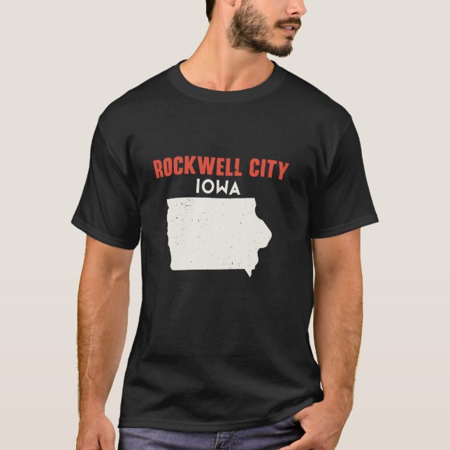 Camiseta Rockwell City Iowa Estados Unidos Estados Unidos E (Anverso)