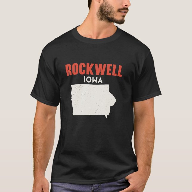 Camiseta Rockwell Iowa Estados Unidos EE.UU. Viajes Iowan (Anverso)