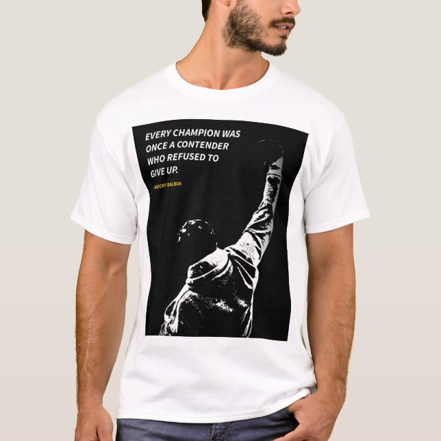 Camiseta Rocky Balboa quotes T-Shirt (Anverso)