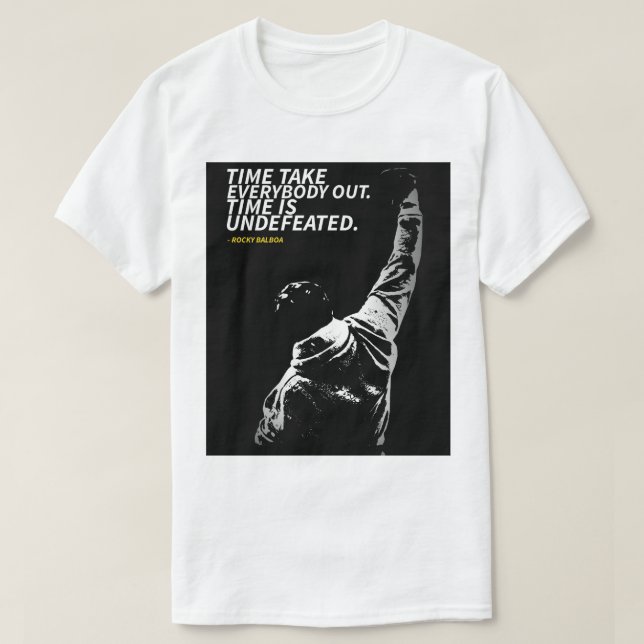 Camiseta Rocky Balboa quotes T-Shirt (Diseño del anverso)