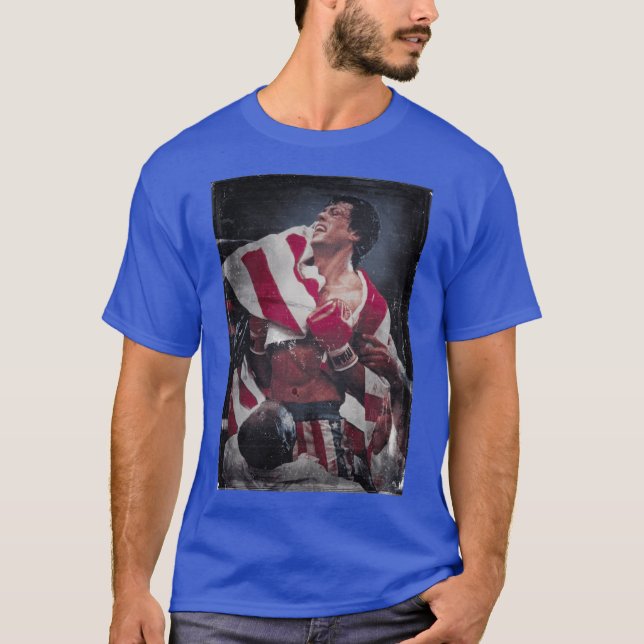 Camiseta Rocky Balboa Vintage Extragrande (Anverso)