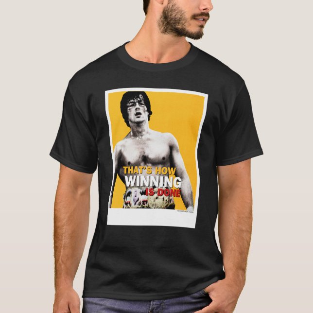 Camiseta Rocky Cómo Se Logra Ganar (Anverso)