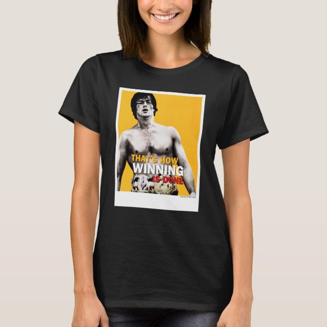 Camiseta Rocky Cómo Se Logra Ganar (Anverso)
