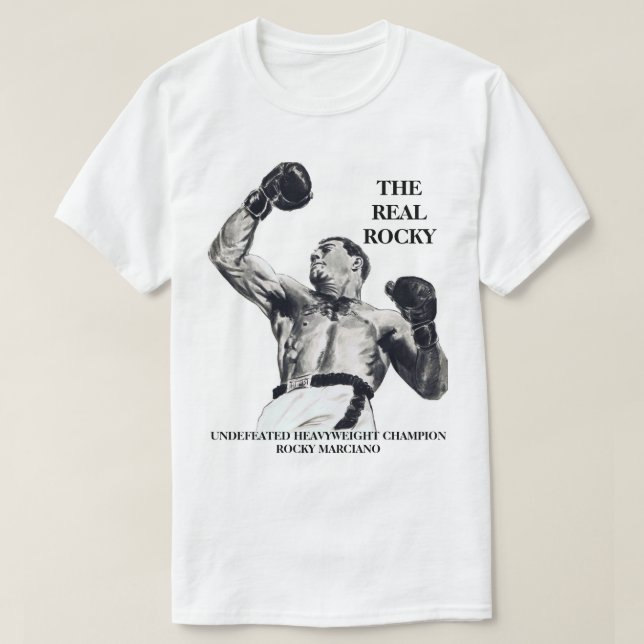 CAMISETA "ROCKY MARCIANO ROCOSO REAL " (Diseño del anverso)
