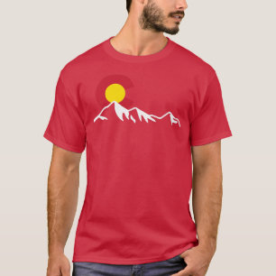 Camiseta Rocky Mountain Colorado Flag Skiing Ski Snowboard