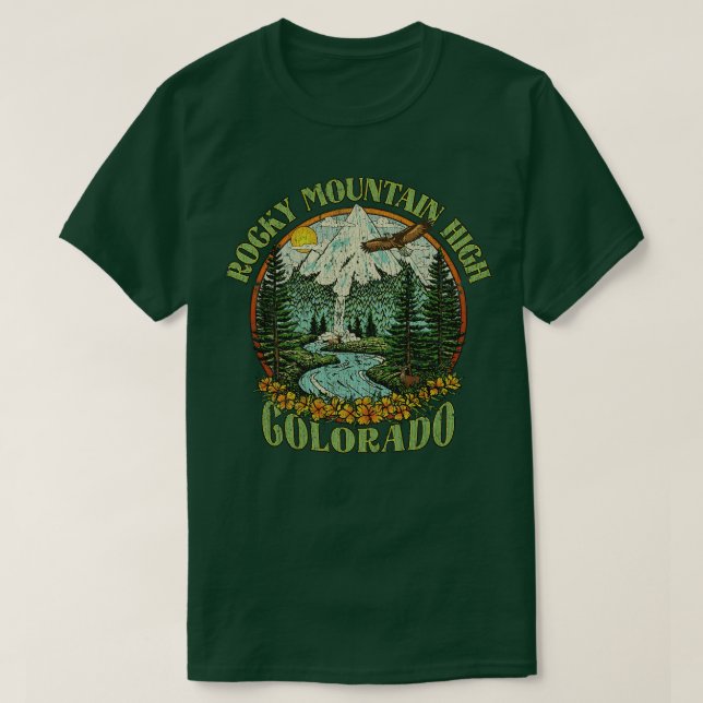 Camiseta Rocky Mountain High 1972 (Diseño del anverso)