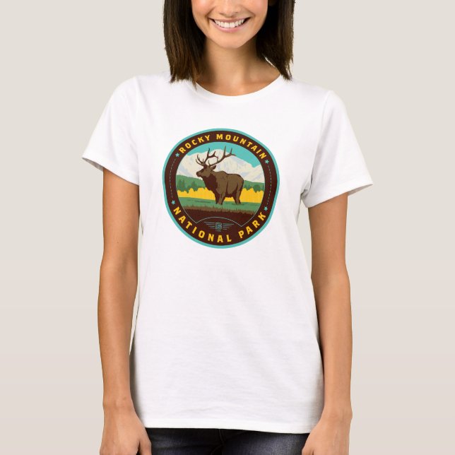Camiseta Rocky Mountain National Park (Anverso)