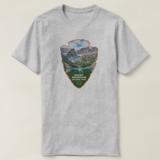 Camiseta Rocky Mountain National Park Colorado Arrowhead (Diseño del anverso)