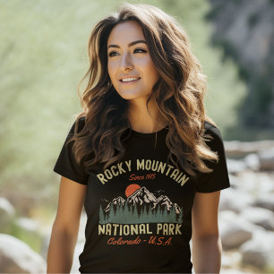 Camiseta Rocky Mountain National Park Forest Landscape