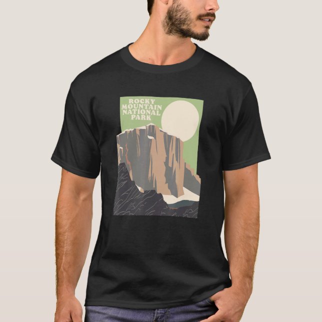Camiseta Rocky Mountain National Park Peak Estes Park (Anverso)